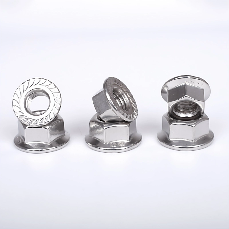 Stainless Steel Flange Nut DIN 6923